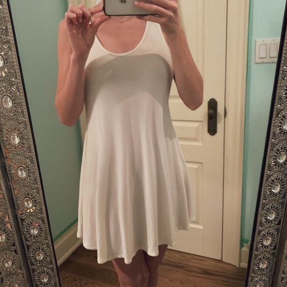 White Mini Summer Dress - Picture 1 of 5